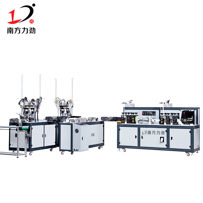 全自動口罩機廠家柳葉型口罩機一拖二